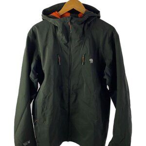 Mens Mountain Hardwear Rain Jacket - Black, Small